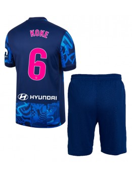 Atletico Madrid Koke #6 Replika Tredje Kläder Barn 2024-25 Kortärmad (+ byxor)